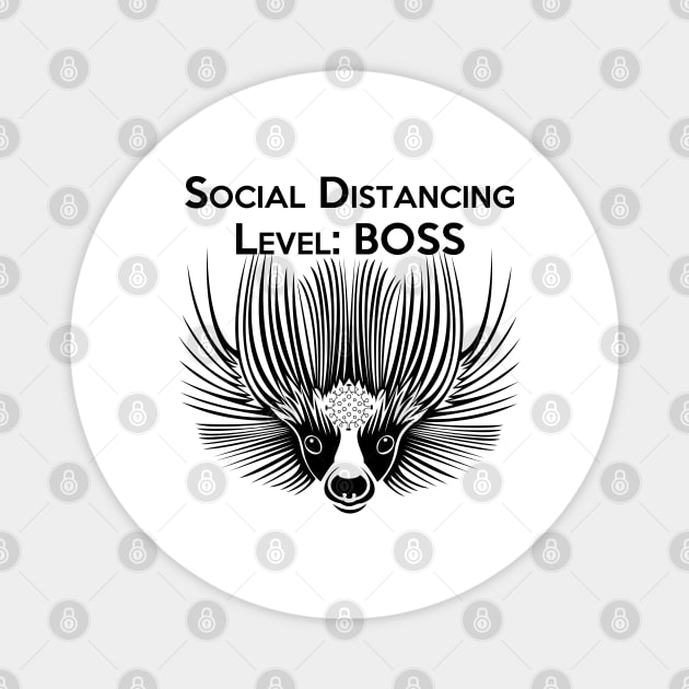 Social Distancing Level: BOSS Magnet by CounterCultureWISE